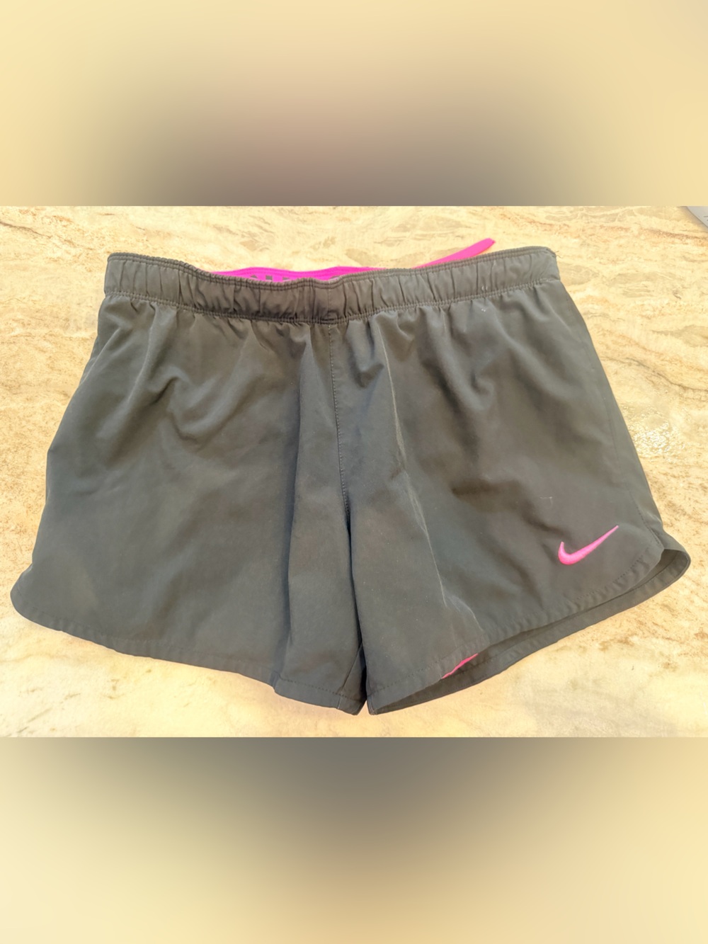 Nike Phantom 2-in-1 Dri-FIT Running Shorts Black Pink Women’s S